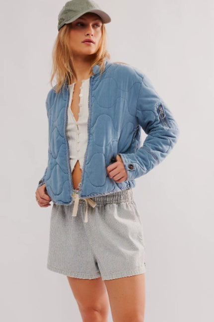 Vintage Urban Casual Quilted Stand-Collar Coat for Style