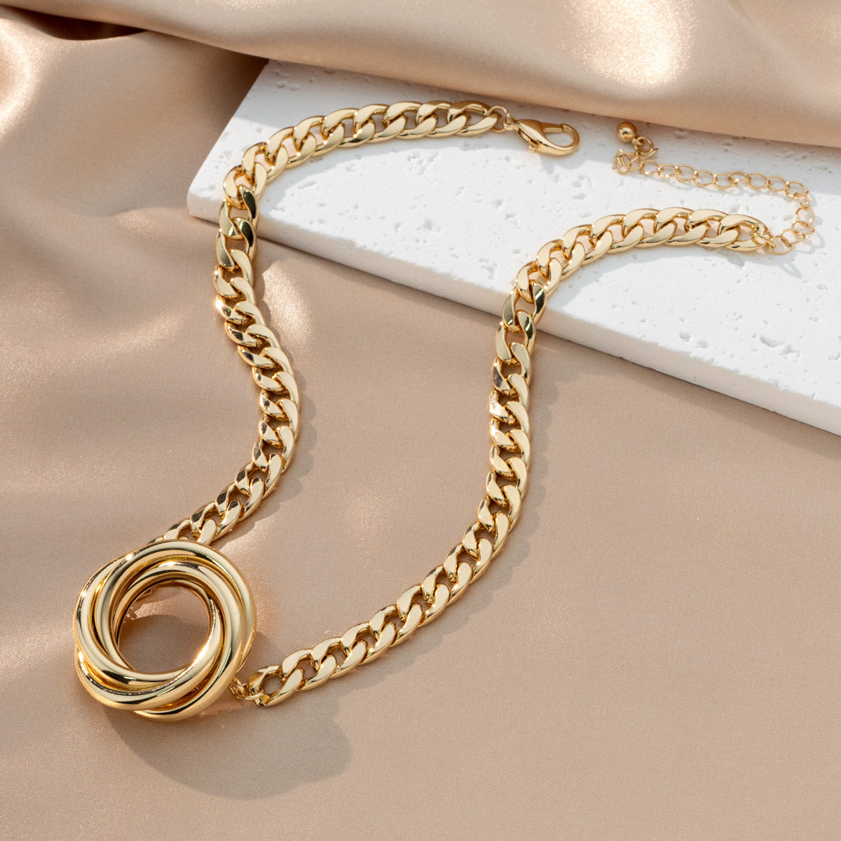 Twist Geometric Bracelet and Necklace