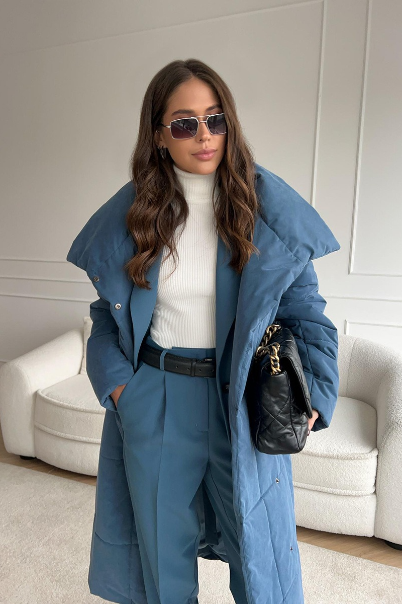 Cotton Padded Stand Collar Long Warm Loose Overcoat - Fashionpara