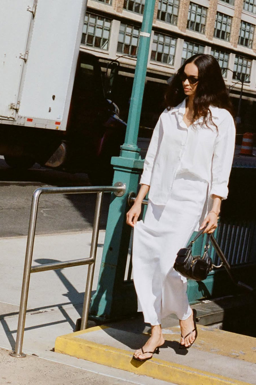 Elegant Cotton Button Front Blouse