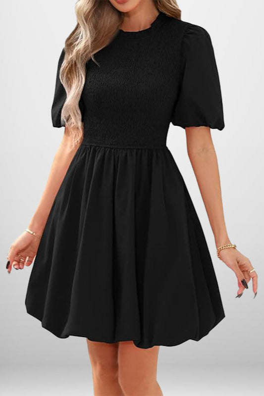 Peplum Simple High-Waisted Party Dress