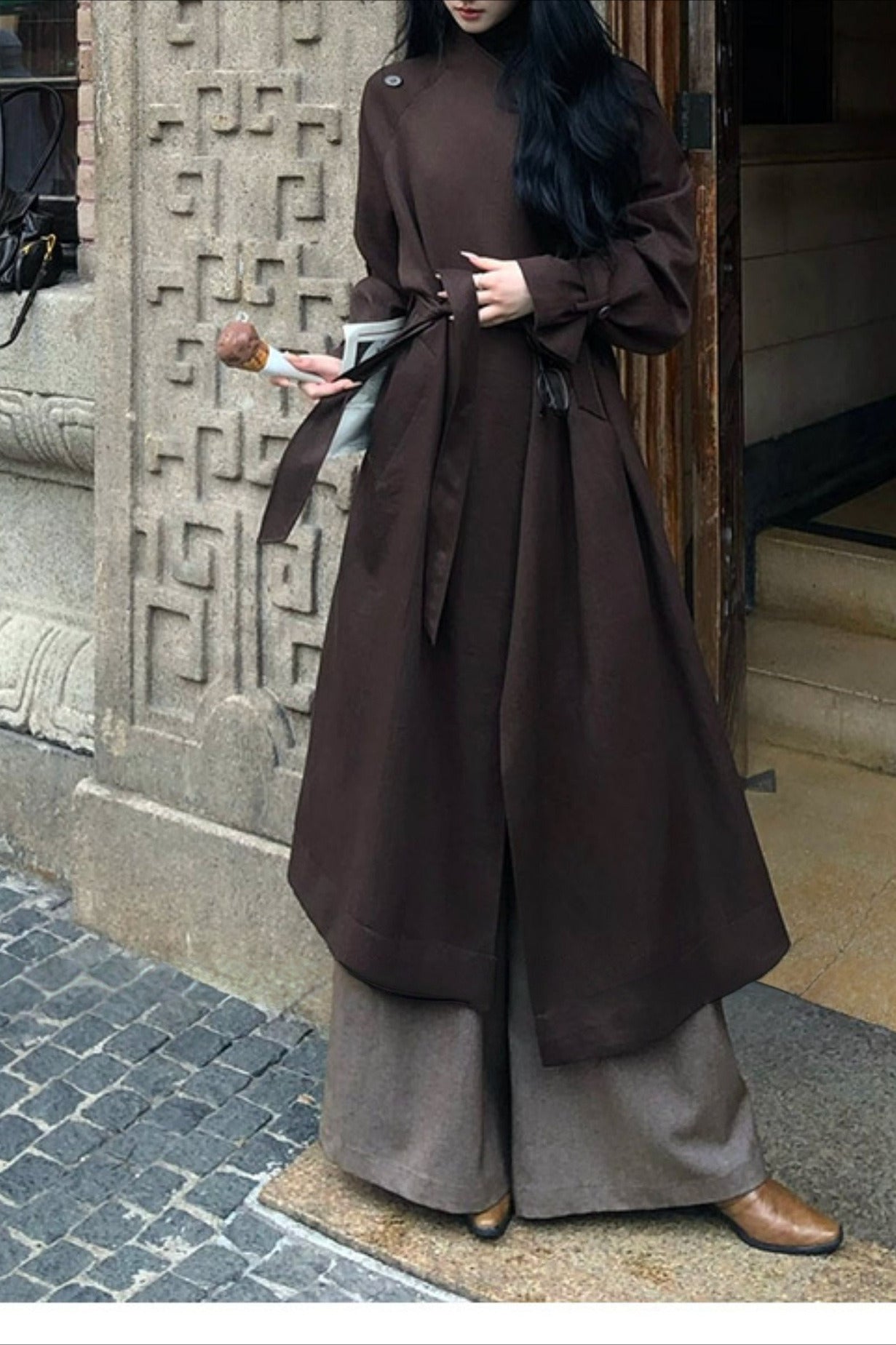 PrincessAce Women's Lightweight Long Overcoat for Autumn Style