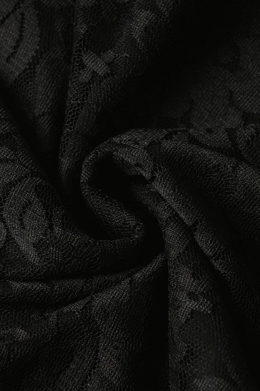 Irregular Hem Mini Lace Dress - View 9
