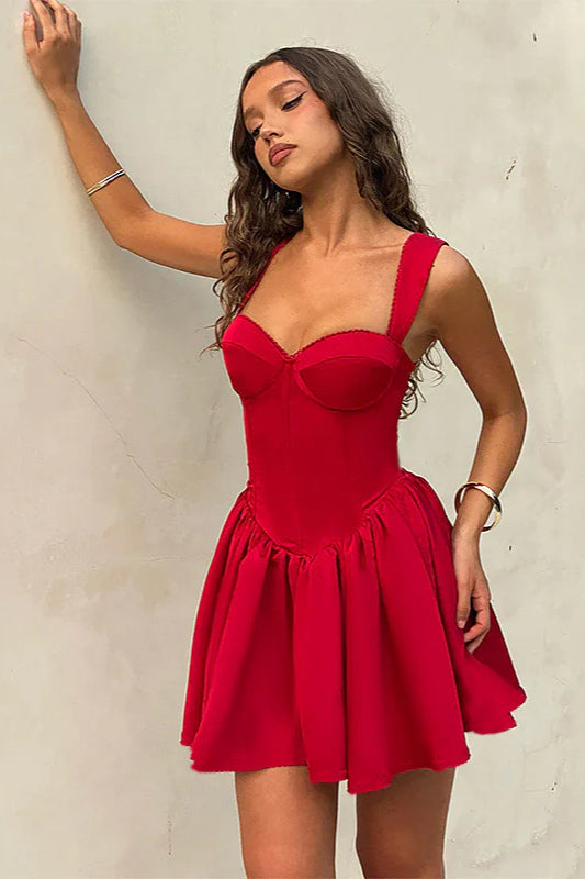 Floral Jacquard A-Line Backless Bow Party Dress