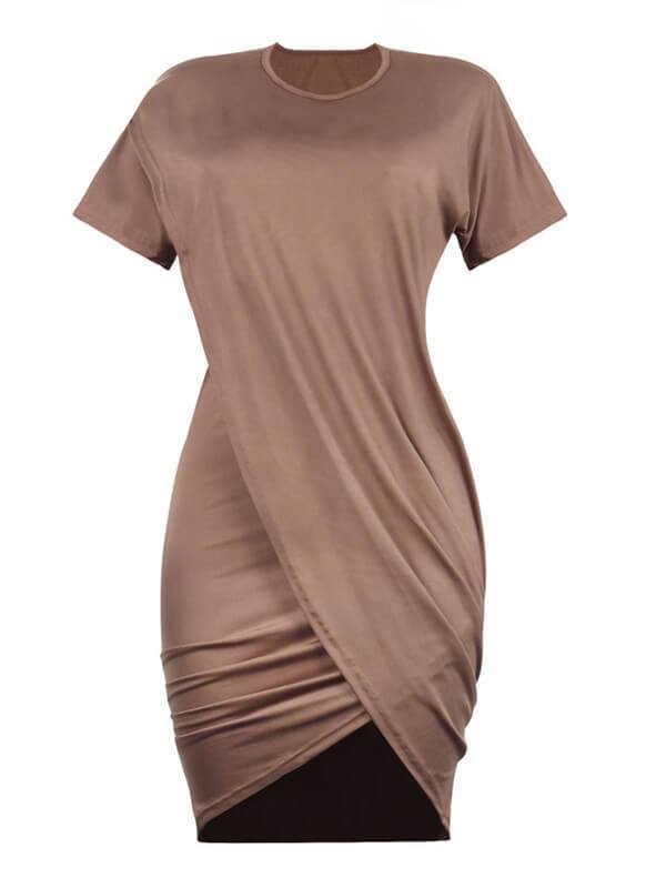 Basic Tulip Mini Dress  Fashionpara