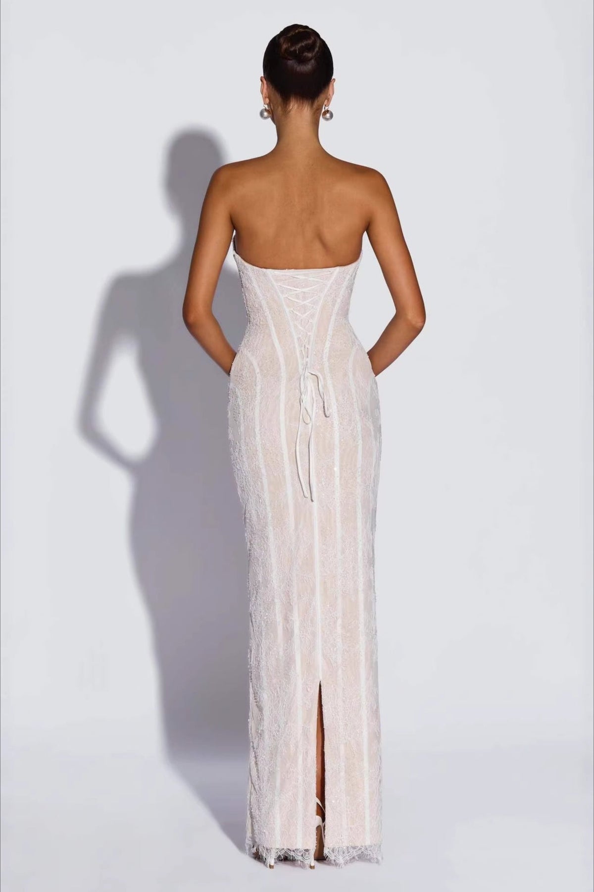 Embellished Strapless Sweetheart Mermaid Gown
