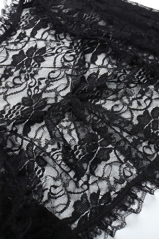 Gothic Lace Shrug Knit Top