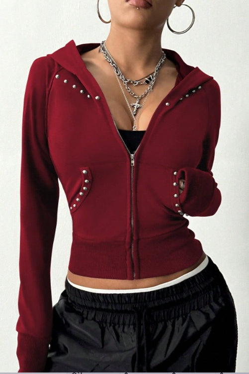 Minimalist Slim Fit Printed Hoodie