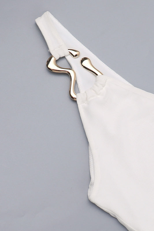 Mesh A-Line Bodycon Maxi Dress