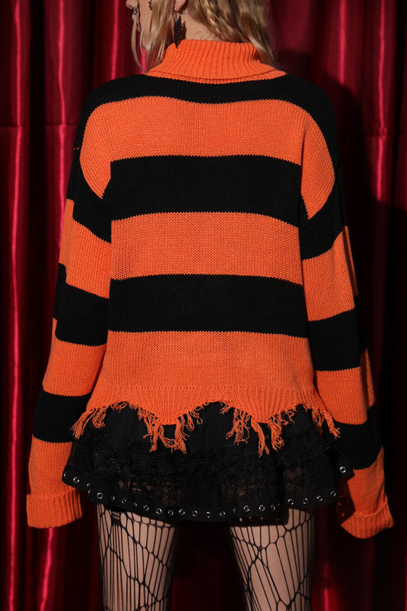 PrincessAce Cozy Halloween Long Sleeve Sweater for Festivities