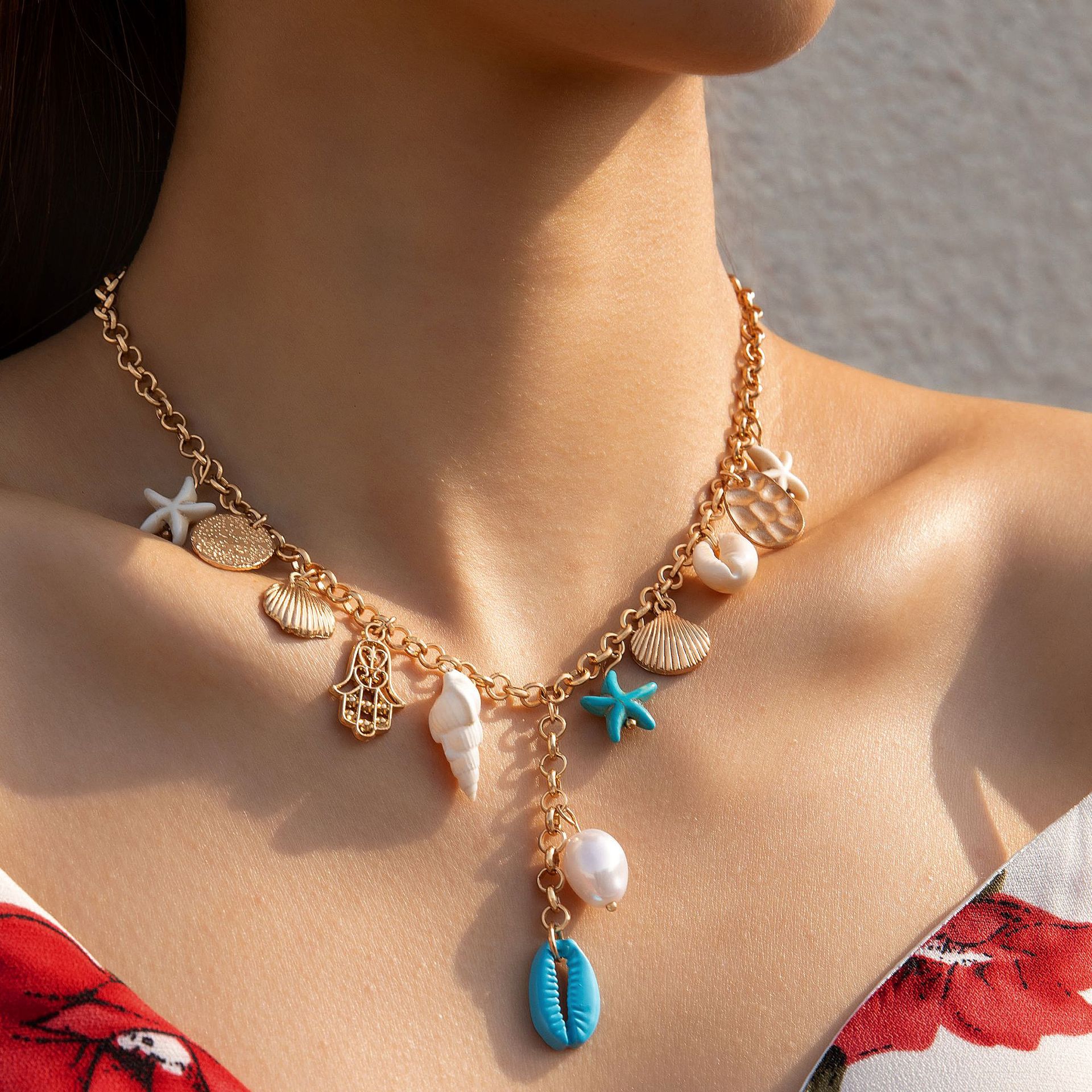 Starfish Shell Necklace
