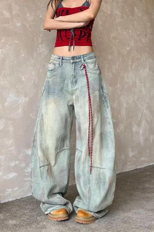 Oversized Dyed Street Jeans