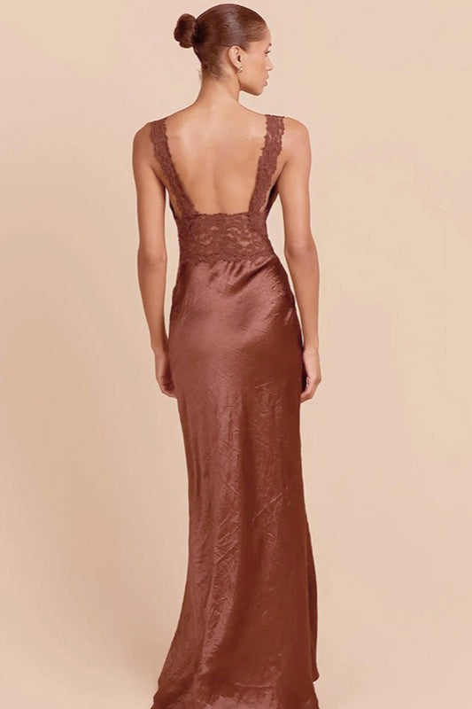Lace Bodycon Maxi Dress