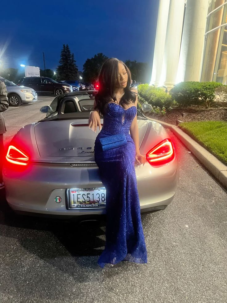 Royal Blue Mermaid Prom Dress Evening Dress Graduation Dress - Fashionpara