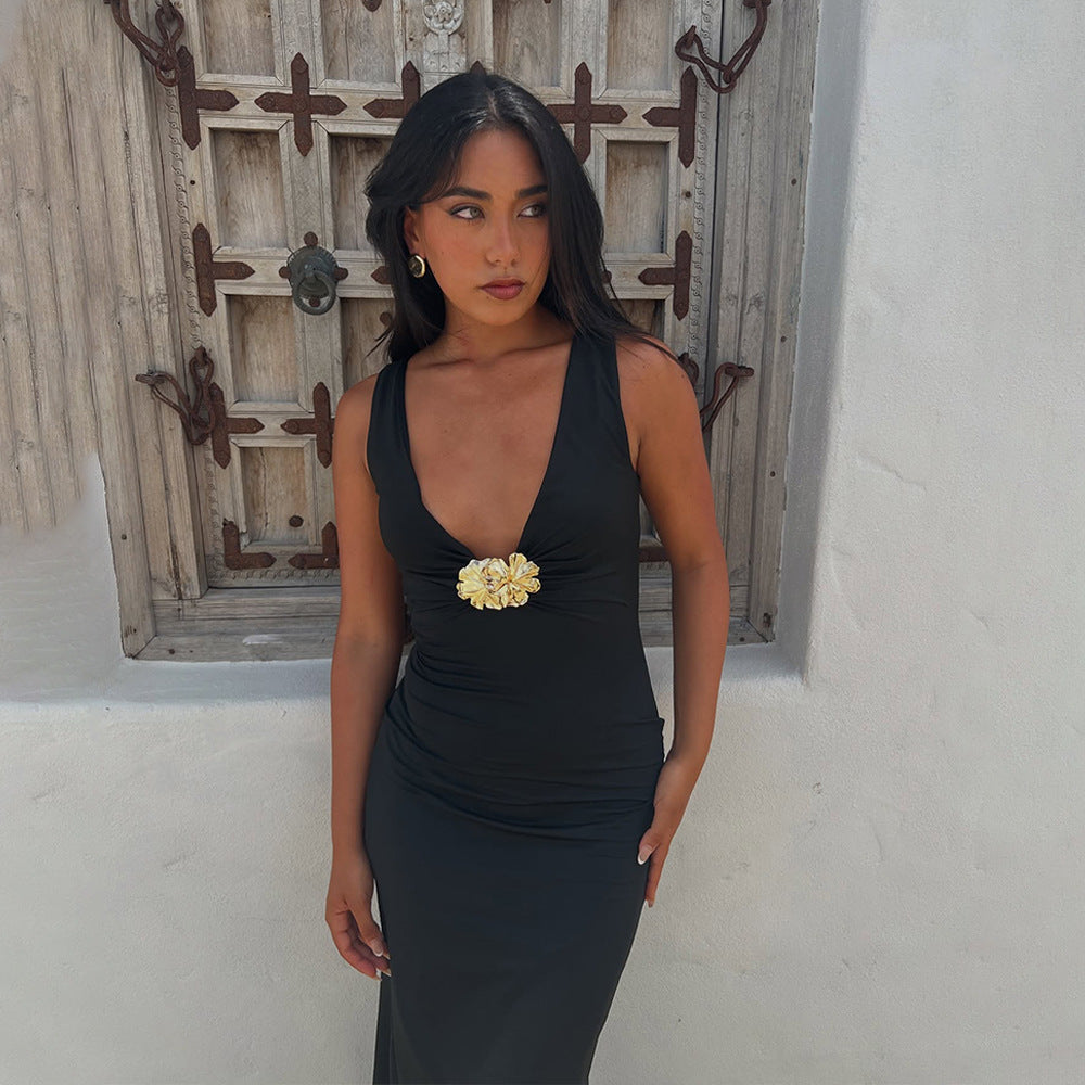 Verona Midi Dress - Black