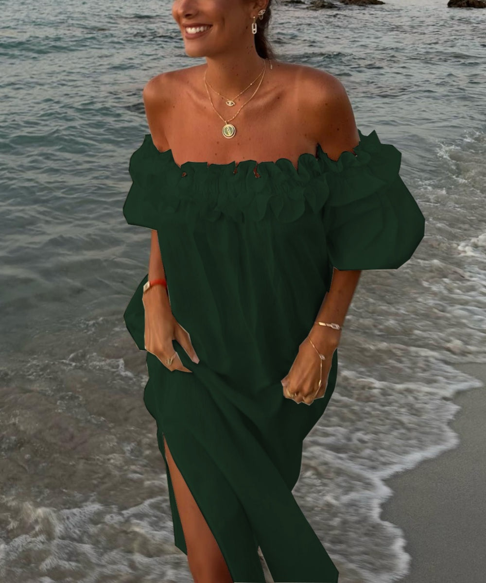 Seaside White Lace Maxi Dress - Fashionpara