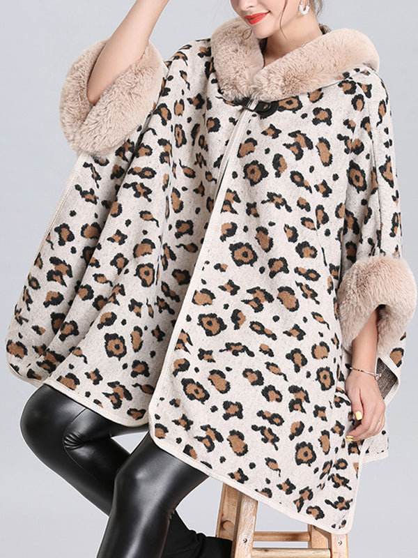 My Favorite Flutter Fluffy Neck Plus Size Cape Cardigan 17