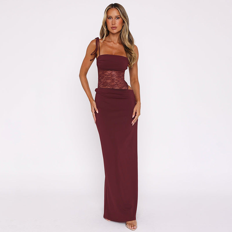 Stella Maxi Dress - Maroon
