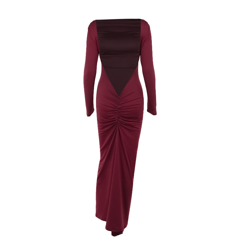 Mulberry Maxi Dress - Maroon