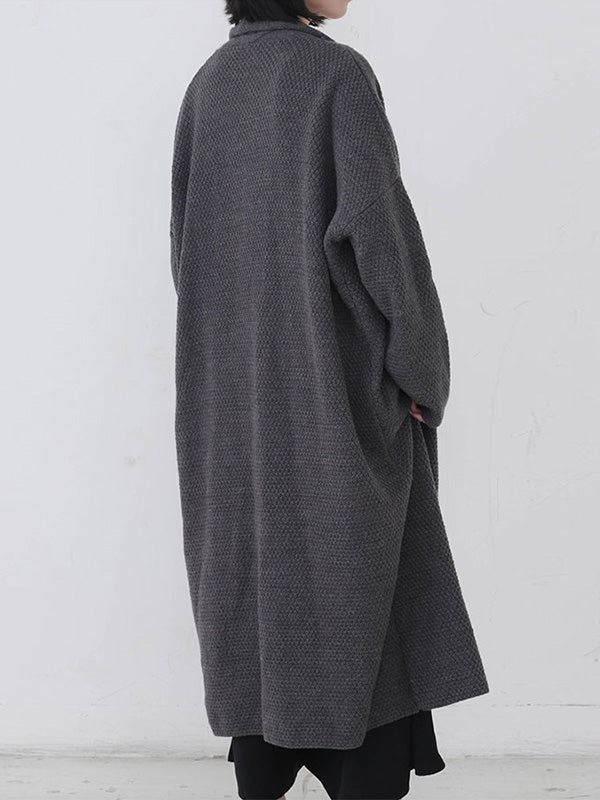 Diamond Long Cardigan Sweater with Pocket 7