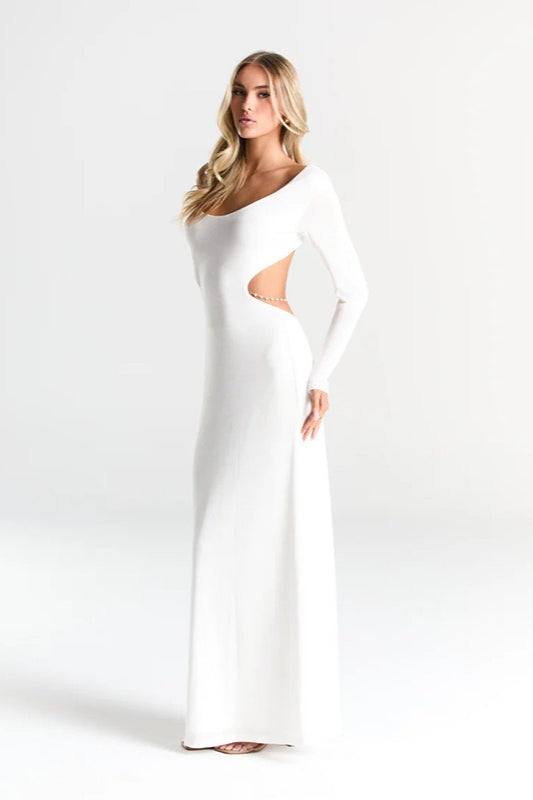 Chic Chain Accent Party Dress