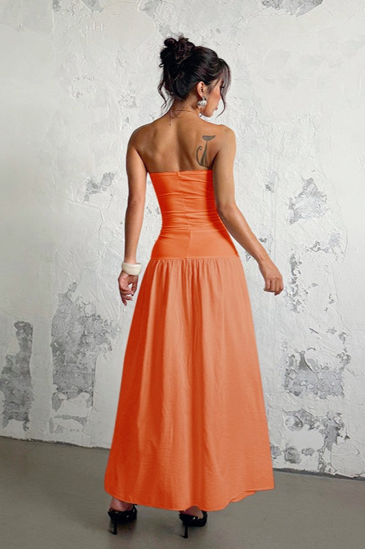 Cut-Out Strapless Birthday Dress