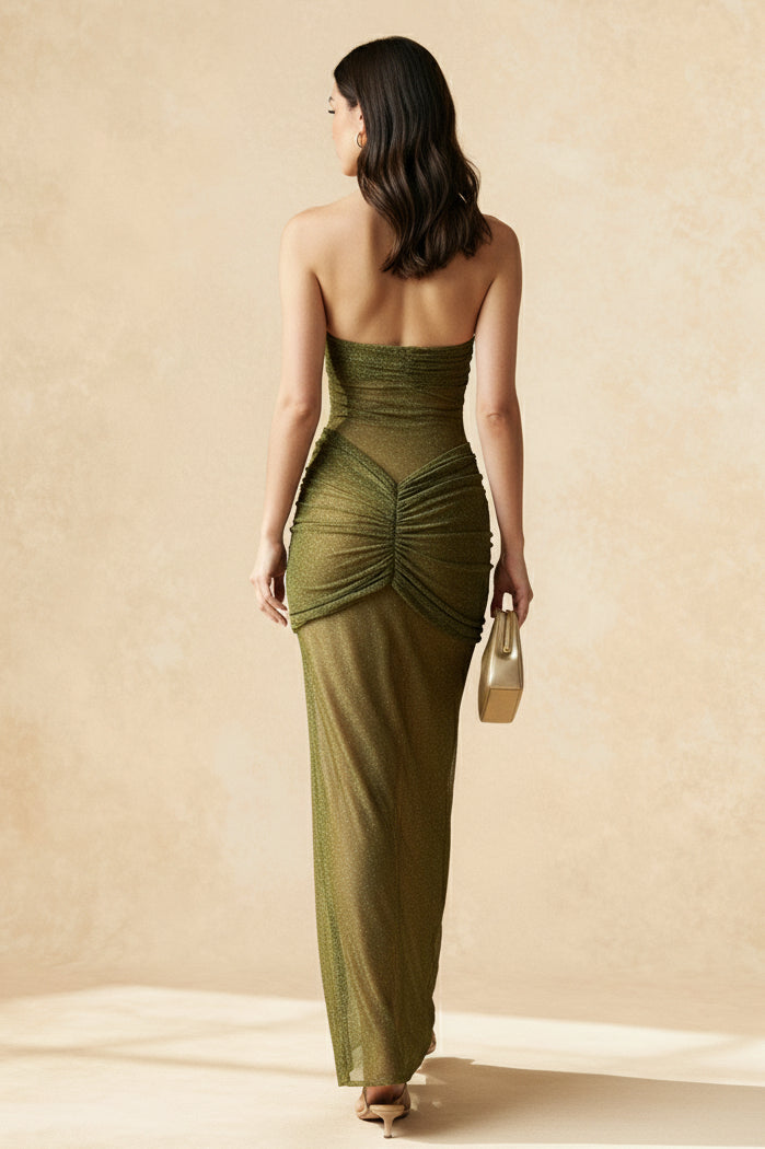 Bodycon Sequin Maxi Dress