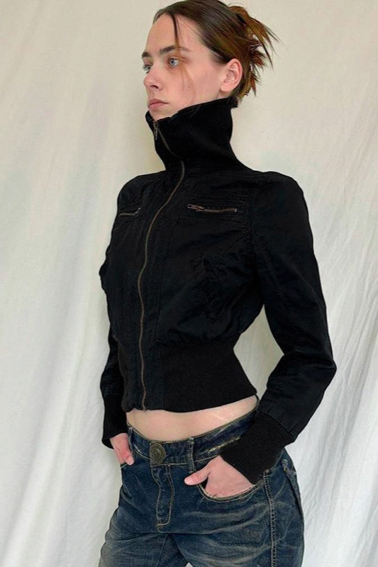 Short Sleeve Splice Casual Jacket