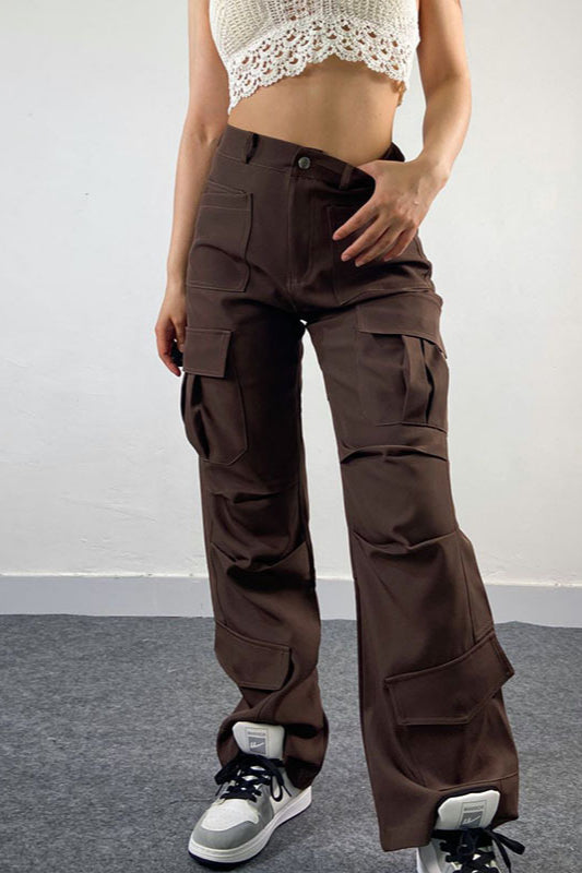 Vintage American Loose Fit Multi-Pocket Cargo Pant