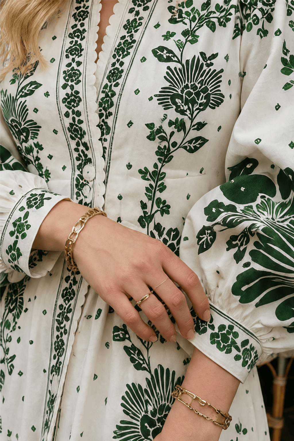 Floral Print Long Sleeve Button Front Maxi Dress 4