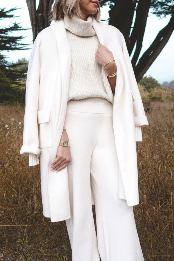 Luxe Knit Turtle Neck Cap Sleeve Sweater for Effortless Style