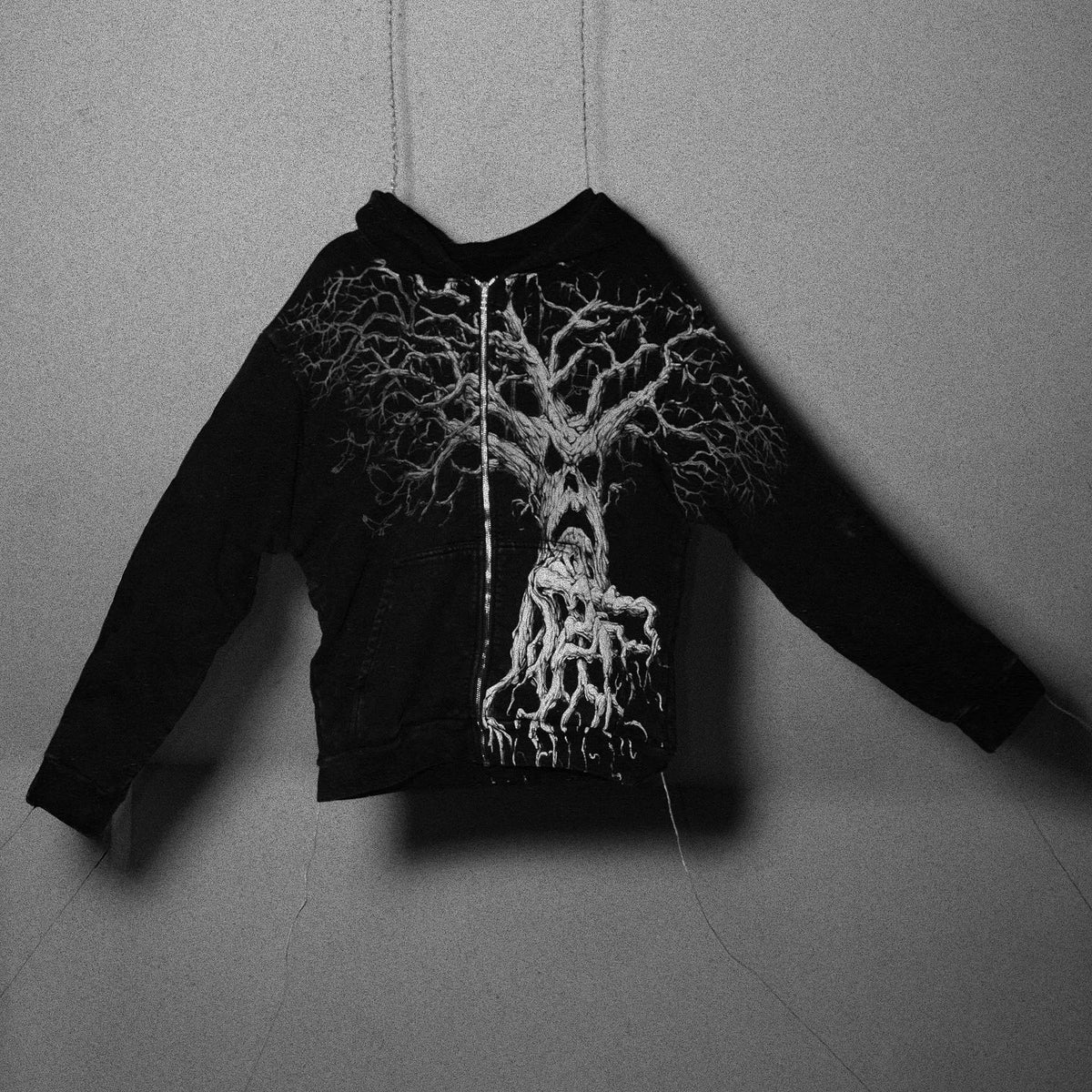 Gothic Skull Zipper Hoodie