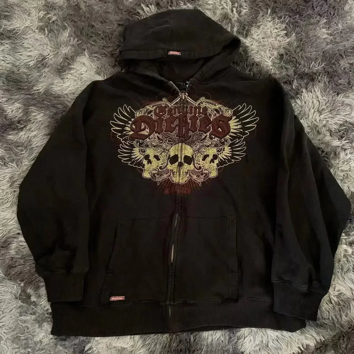 Gothic Skull Zipper Hoodie 6