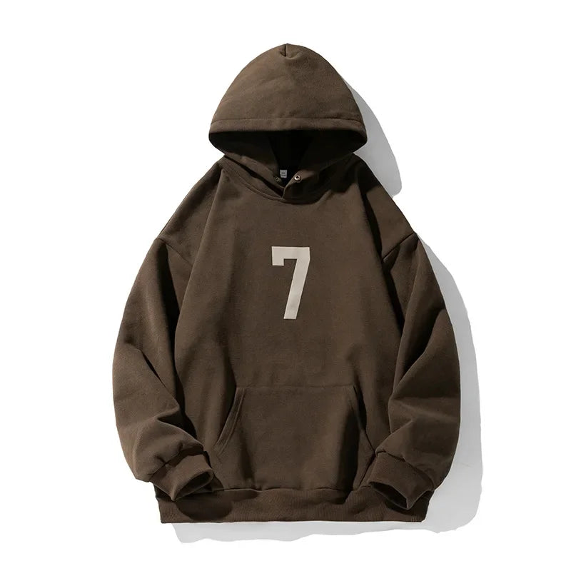 American Retro Casual Digital Print Hoodie 8