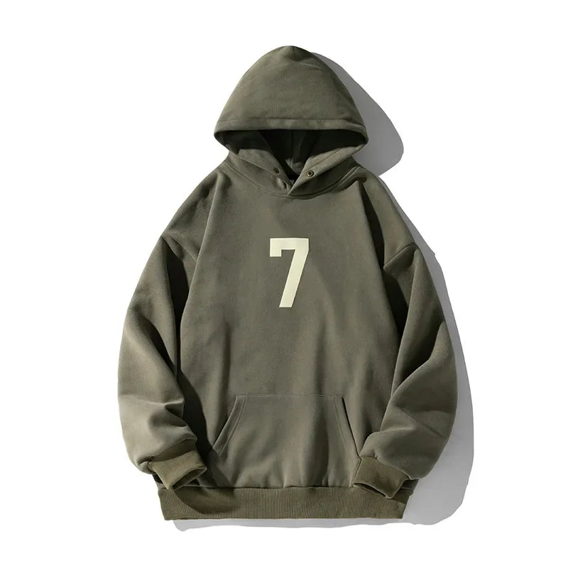American Retro Casual Digital Print Hoodie 9