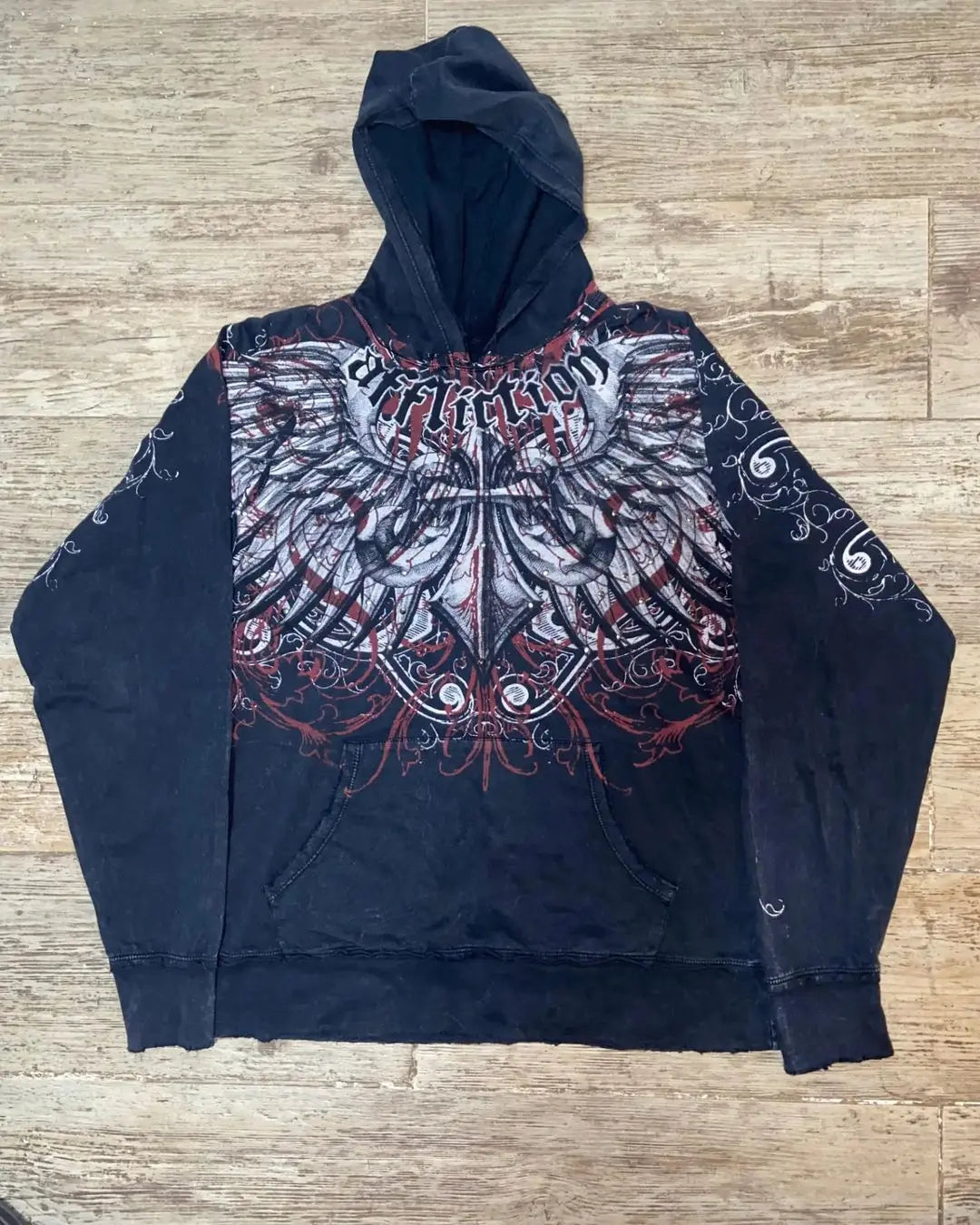 Angel Wing Functional Pleat Hoodie