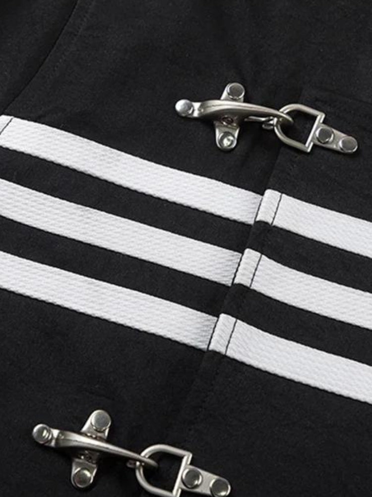 Asymmetric Frog Button Jacket 6