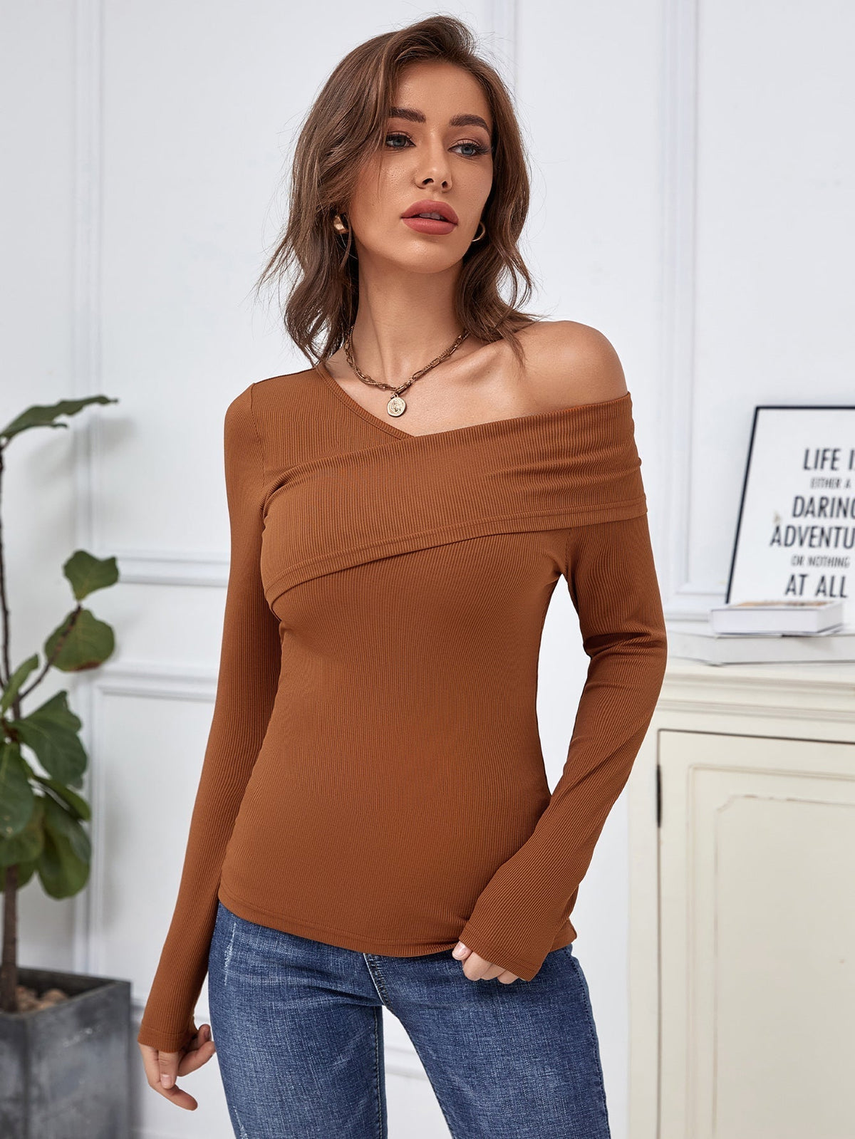 KittenAlarm - Asymmetrical Neck Tee