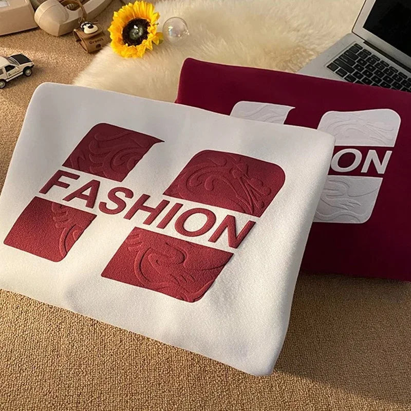 Printed Hip-Hop Street Hoodie