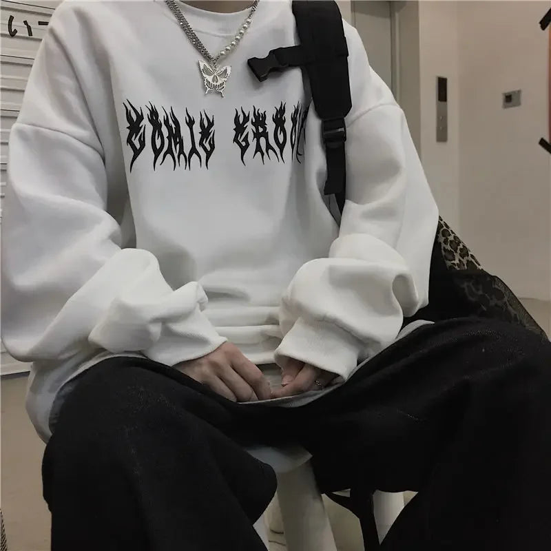 Punk Gothic Cool Oversized Streetwear Hoodie 3
