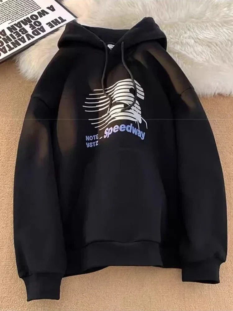 Speedway Letter Graphic Hoodie 7