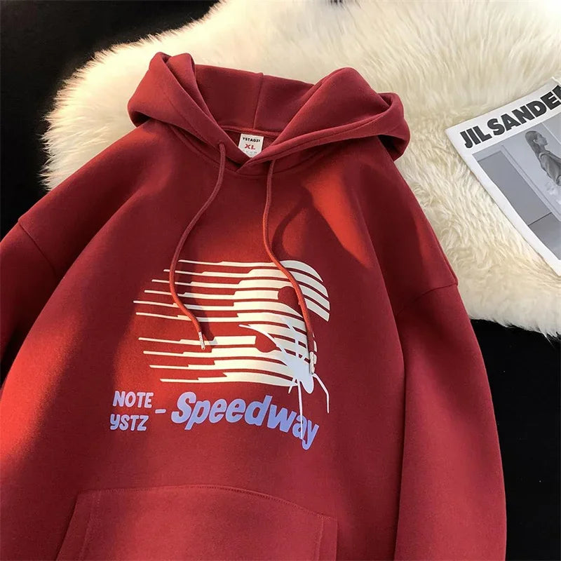 Speedway Letter Graphic Hoodie 5
