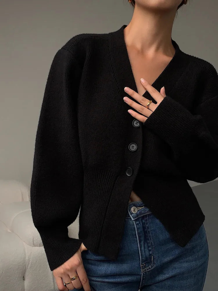 Autumn Sweater Coat Casual Long Sleeve Knitted Cardigan 4