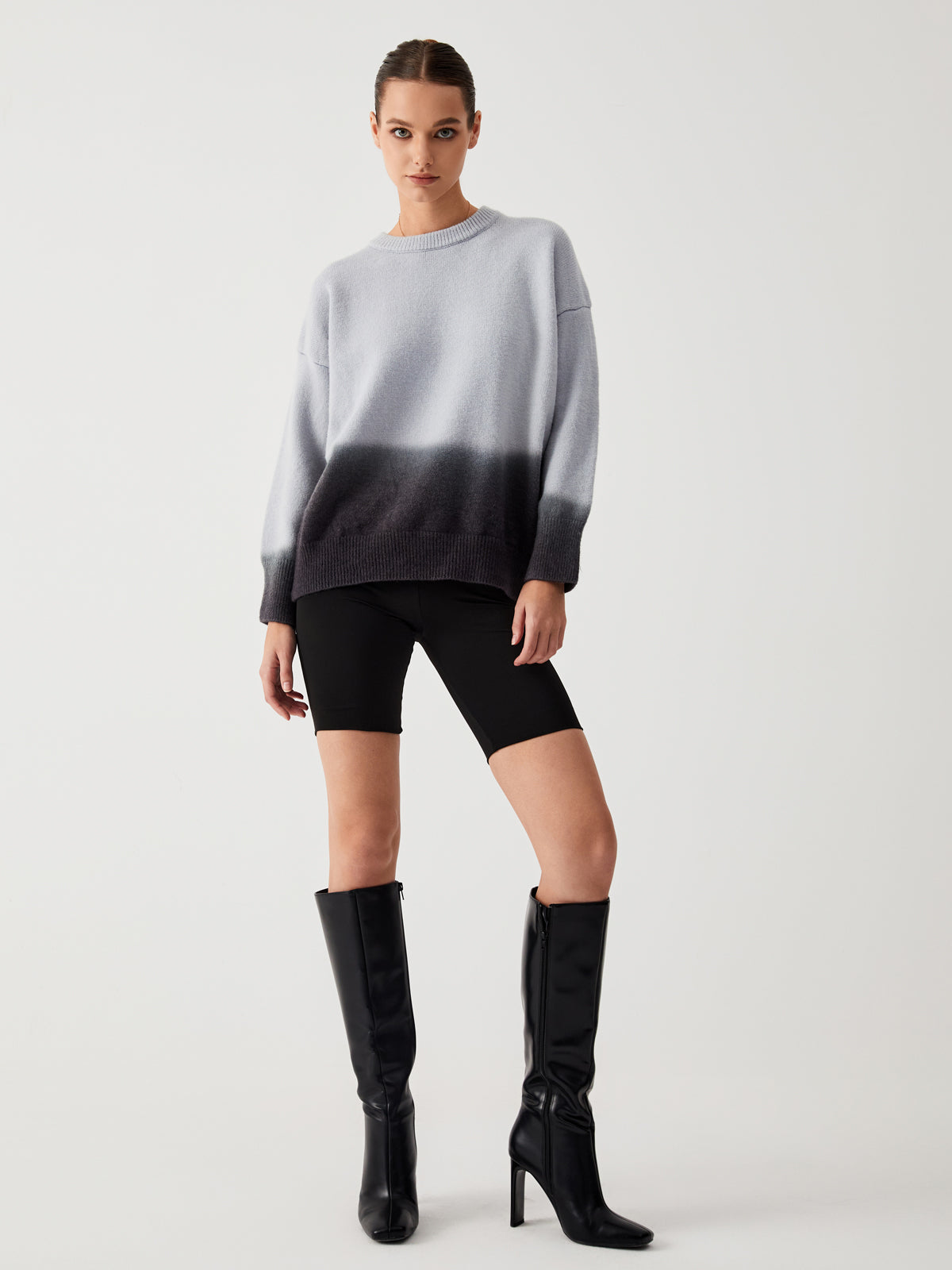 Cloud Nine Fuzzy Ombre Oversized Sweater 4