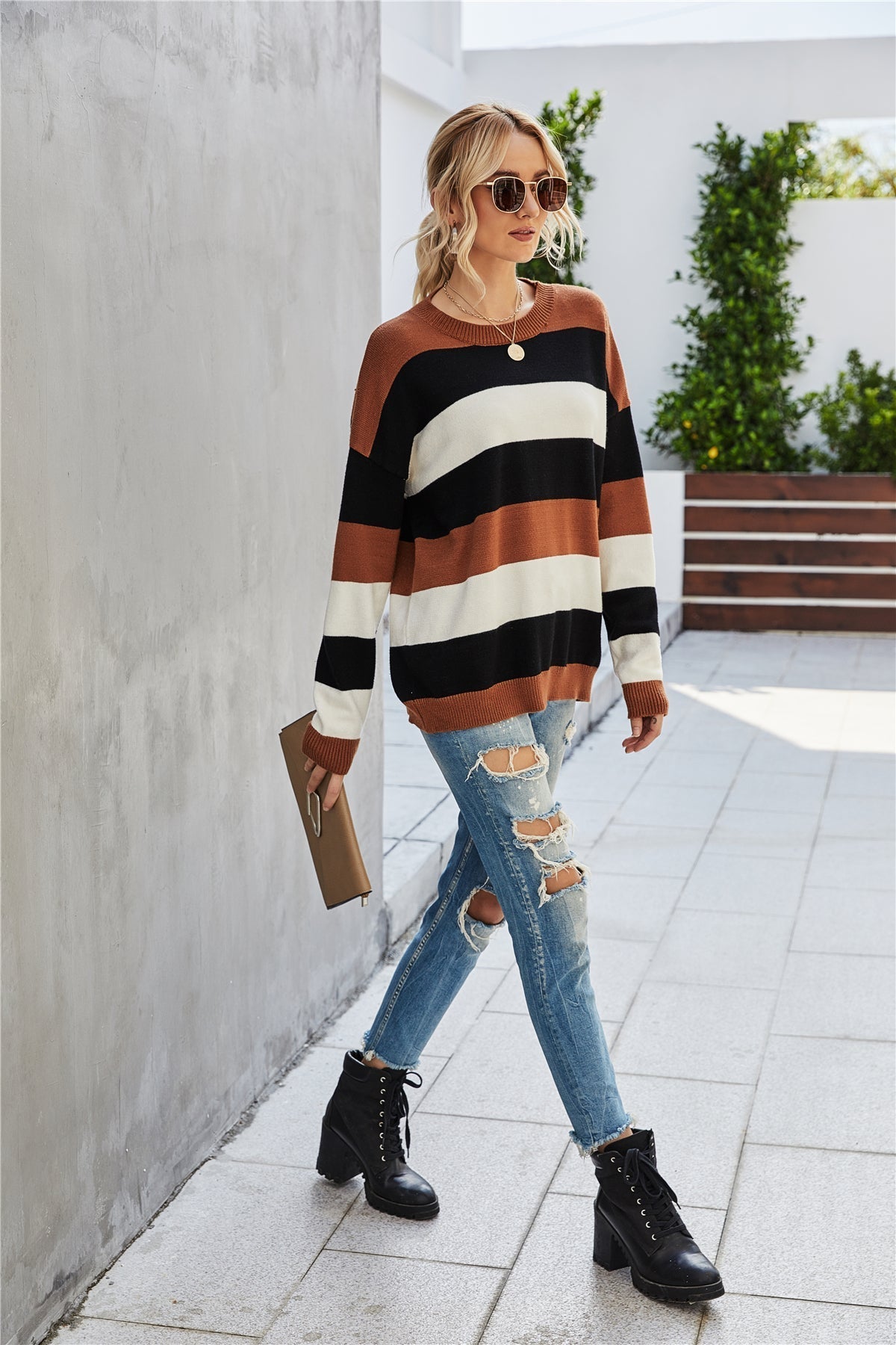 Knitted Long Sleeve Bottoming Shirt