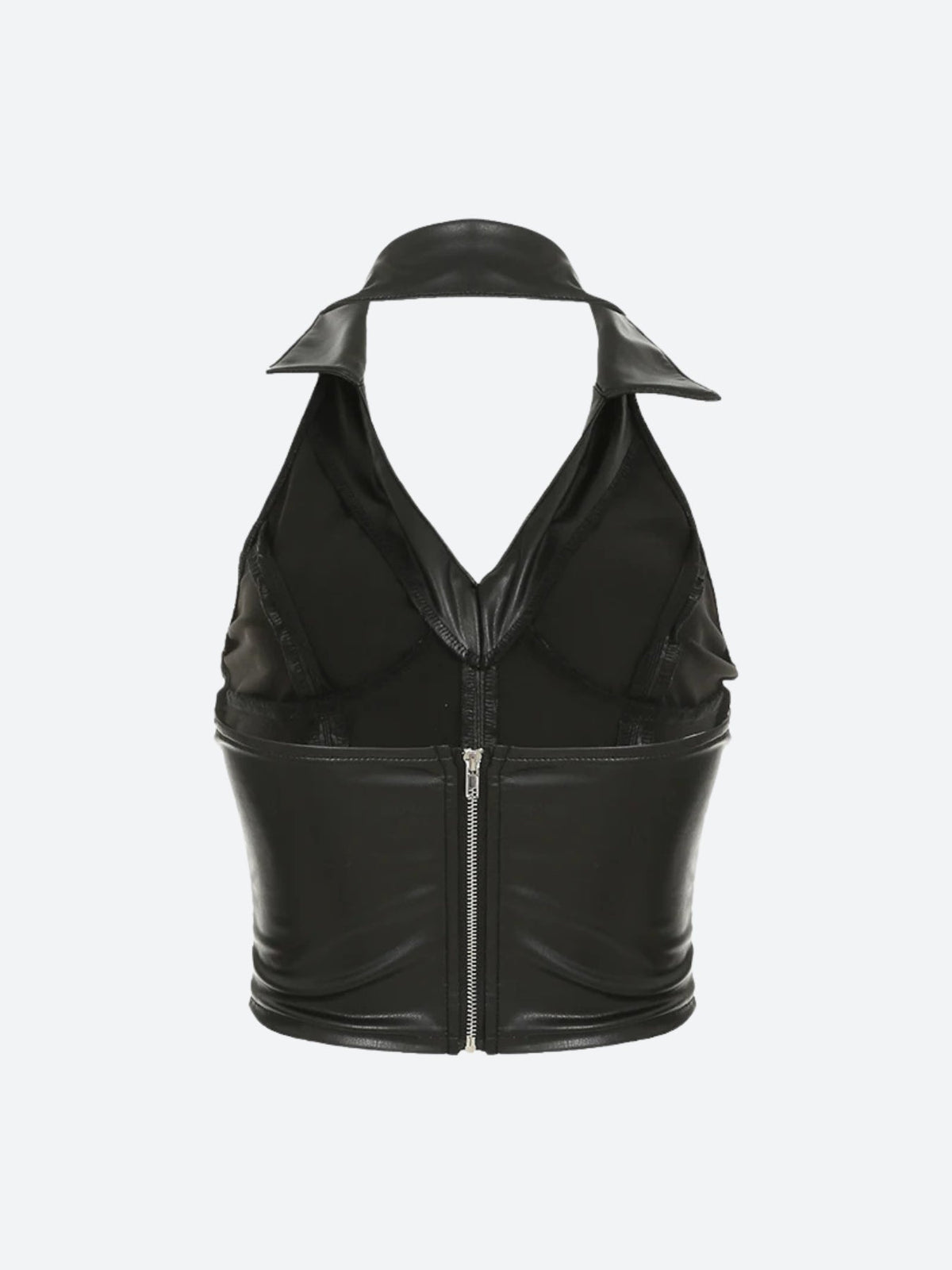 Baddie Faux Leather Crop Top