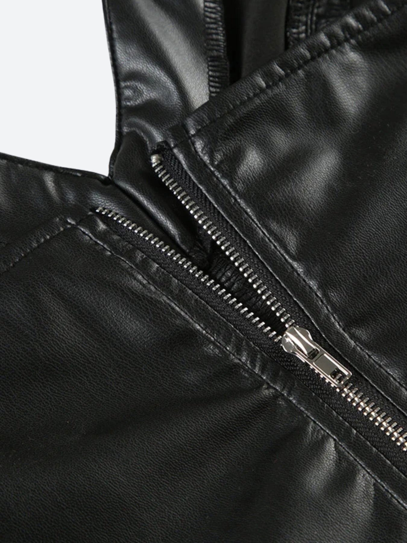 Baddie Faux Leather Crop Top