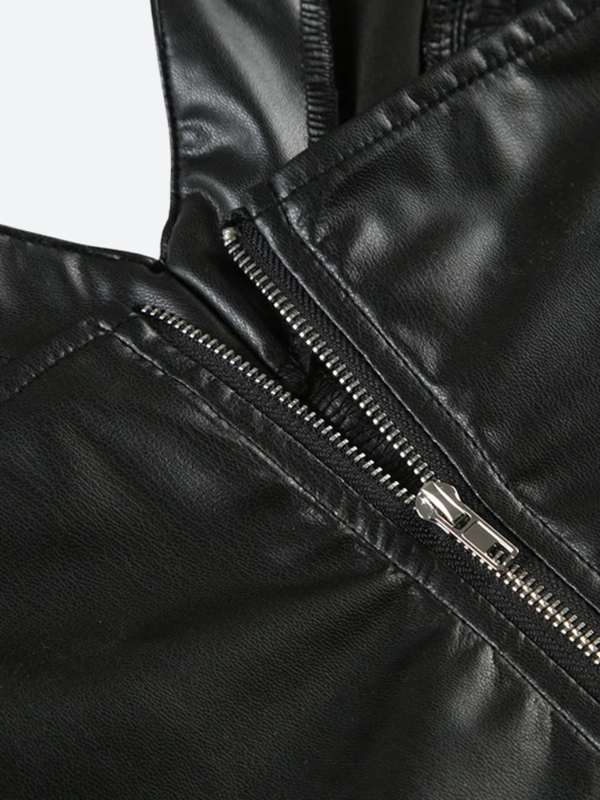Baddie Faux Leather Crop Top