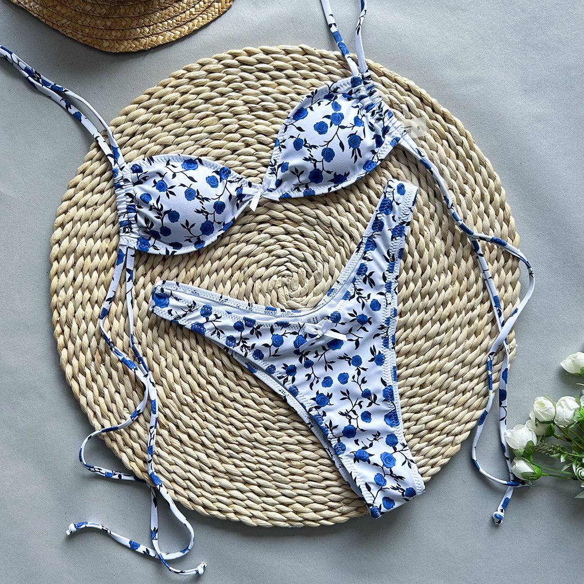 Bikini Lace up Sexy Split Women Swimsuit Swimsuit for Women - Fashionpara