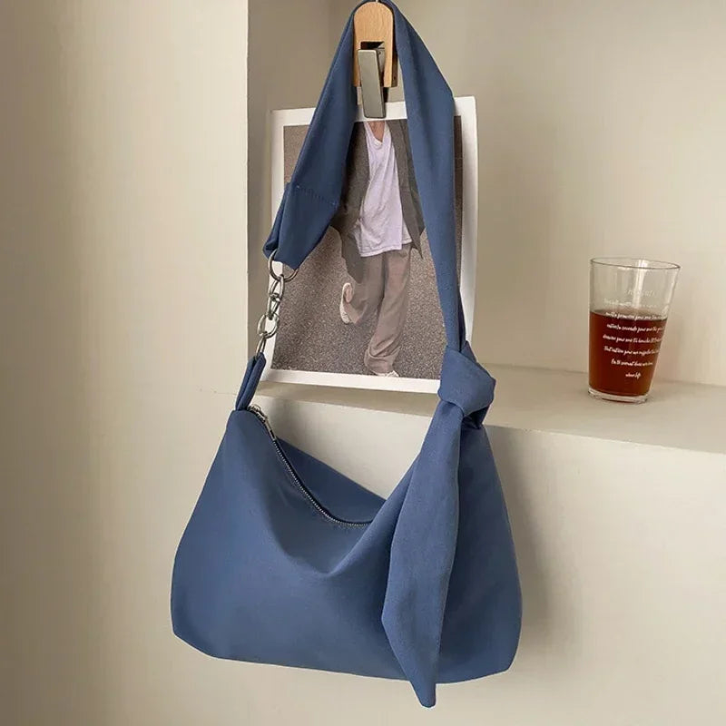 Black Crossbody Shoulder Bag with Chain